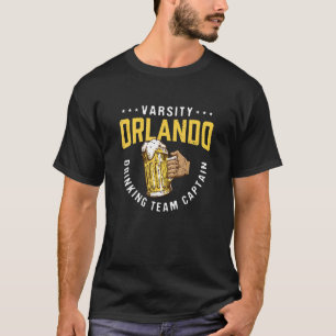 Orlando Drinking Team Captain Funny Beer  Humor Dr T-Shirt