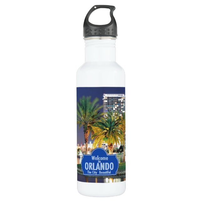 Orlando Florida 710 Ml Water Bottle (Front)