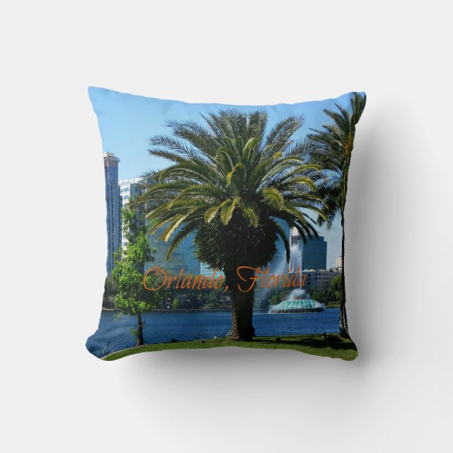 Orlando Florida Cityscape Cushion (Front)