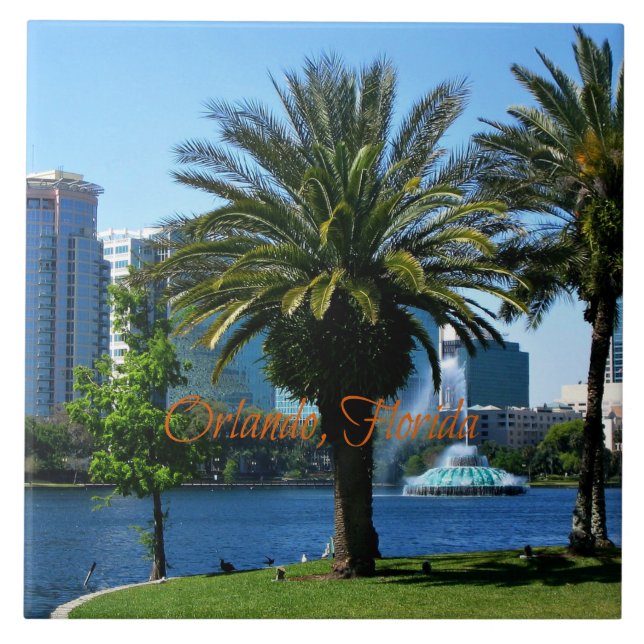 Orlando Florida Cityscape Tile (Front)