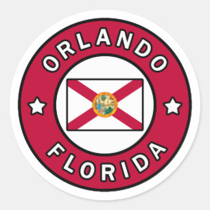 Orlando Florida Classic Round Sticker