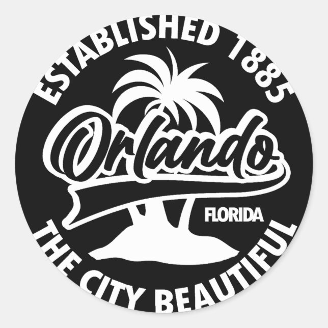 Orlando,Florida Classic Round Sticker (Front)