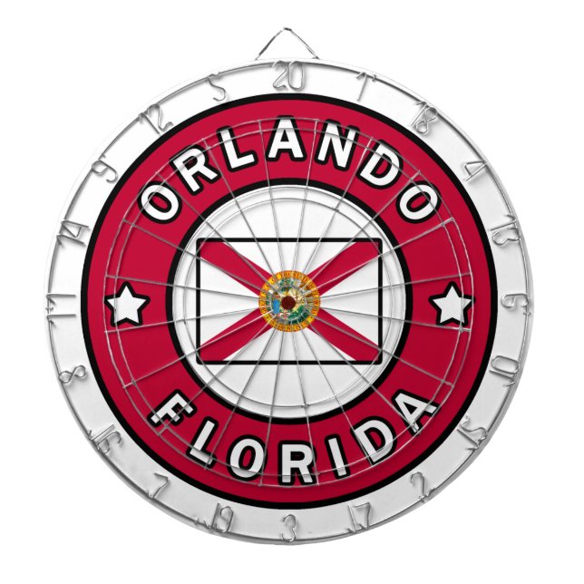 Orlando Florida Dartboard (Front)