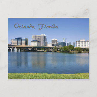 Orlando, Florida from across Lake Lucerne Postcard