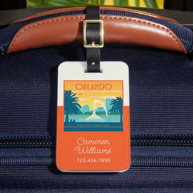 Orlando Florida Luggage Tag (Front Insitu 2)