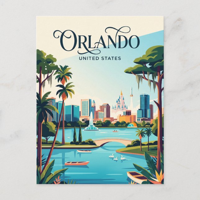 Orlando Florida Postcard (Front)