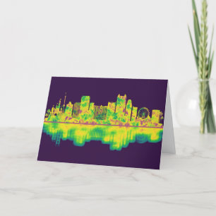 Orlando Florida Skyline Holiday Card