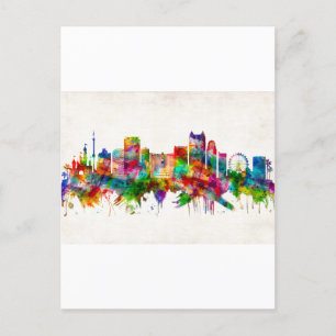 Orlando Florida Skyline Invitation Postcard