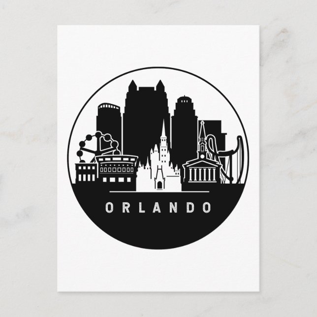 Orlando Florida Skyline Postcard (Front)