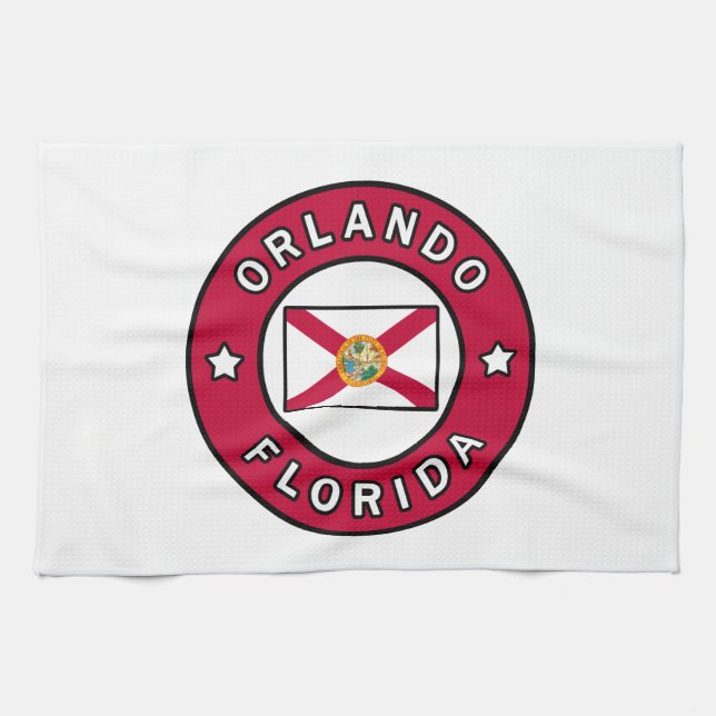 Orlando Florida Tea Towel (Horizontal)