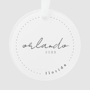 Orlando Florida Travel United States Simple Ornament