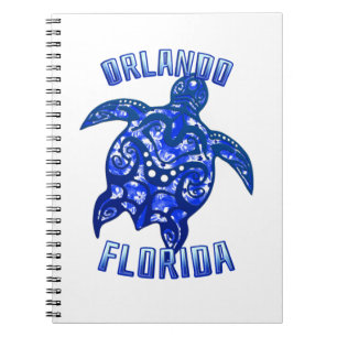 Orlando Florida Vacation Tribal Turtle Notebook