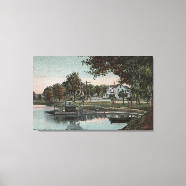Orlando, Florida - View of a Cove at Lake Canvas Print (Front)