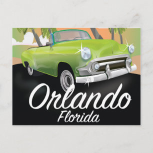 Orlando Florida vintage travel poster Postcard