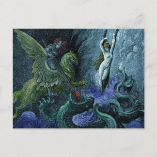 Orlando Furioso vintage gothic postcard