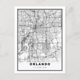 Orlando Map Postcard