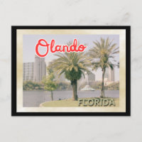 Orlando Palm Tree Vintage Travel