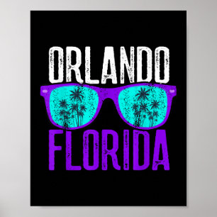 Orlando Shirts Women Men Kids Orlando Florida Beac Poster