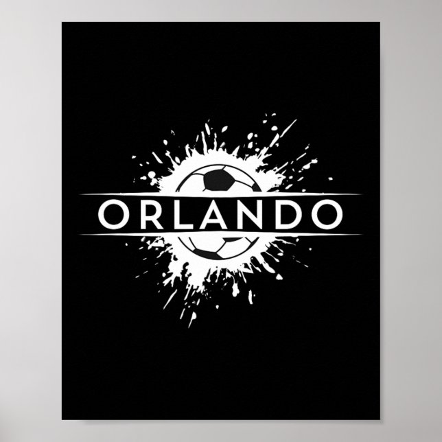 Orlando Soccer Fan Stadium Support Show Your Pride Poster (Front)