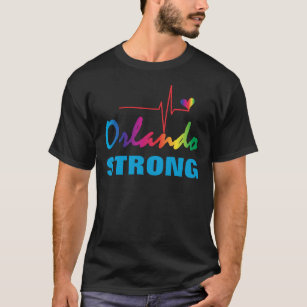 Orlando Strong Rainbow Pulse Heart LGBT T-Shirt