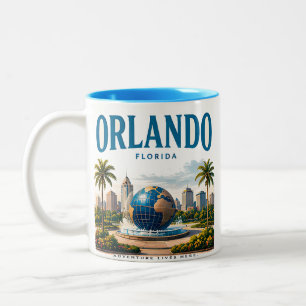 Orlando Sunshine Adventure Two-Tone Coffee Mug