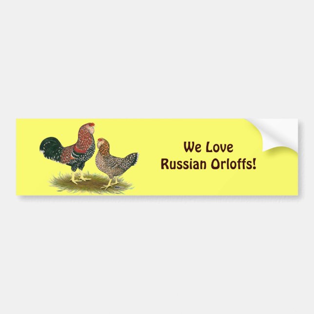 Orloff:  Spangled Pair Bumper Sticker (Front)