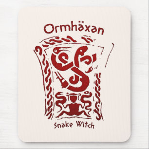 Ormhäxan Snake Witch Rune Mouse Pad