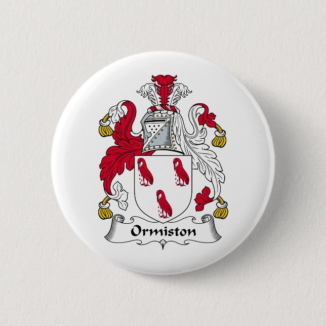 Ormiston Family Crest 6 Cm Round Badge (Front)