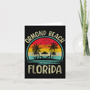 Ormond Beach Florida Palm Tree Family Summer Card