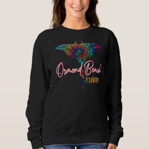 Ormond Beach Florida Tie Dye Stingray Theme Family Sweatshirt