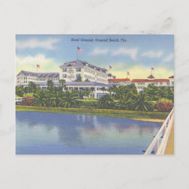 Ormond Hotel vintage Florida Postcard (Front)