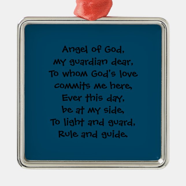 Ornament - Angel of God prayer  (Front)