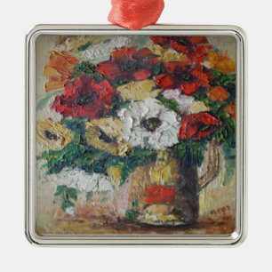 Ornament Ann Hayes Painting Flower Mix Delight