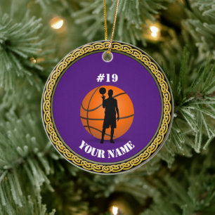 Ornament Basketball Player - Add Name & Number
