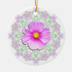 Ornament - Bi-Colour Cosmos on Lace