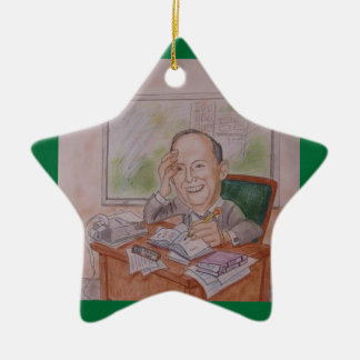 Ornament:  Caricature, Vintage Ceramic Tree Decoration