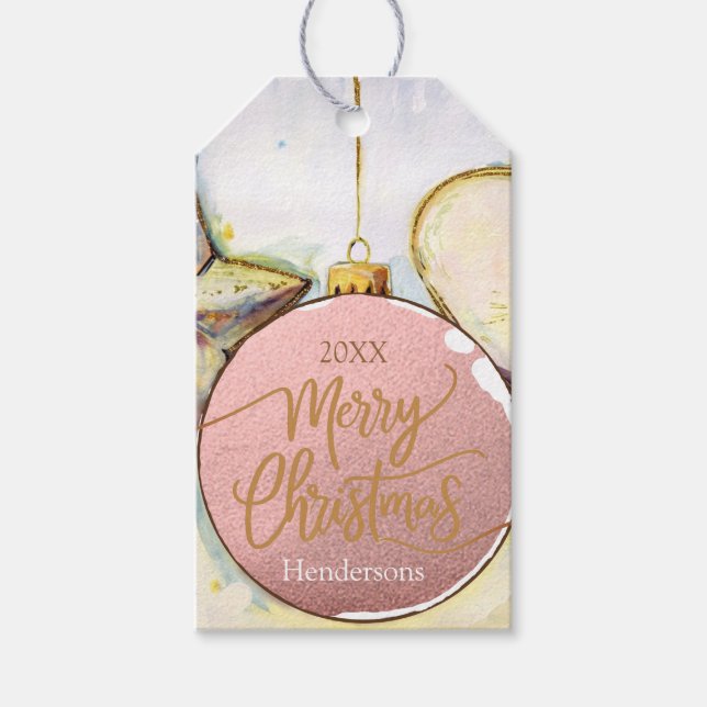 Ornament Christmas Gift Tags (Front)