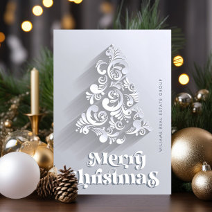 Ornament Christmas Tree Corporate Greeting Holiday Card