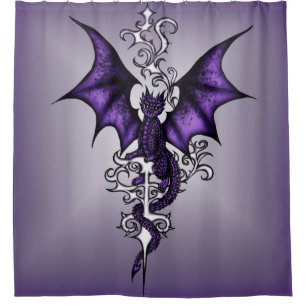 Ornament Dragon Shower Curtain