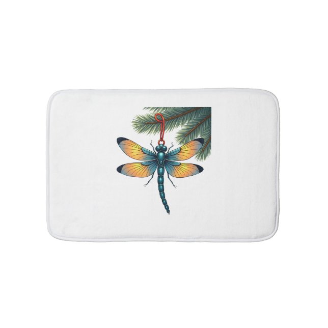 Ornament Dragonfly Bath Mat (Front)