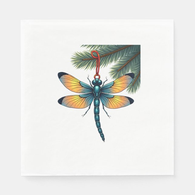 Ornament Dragonfly Napkin (Front)