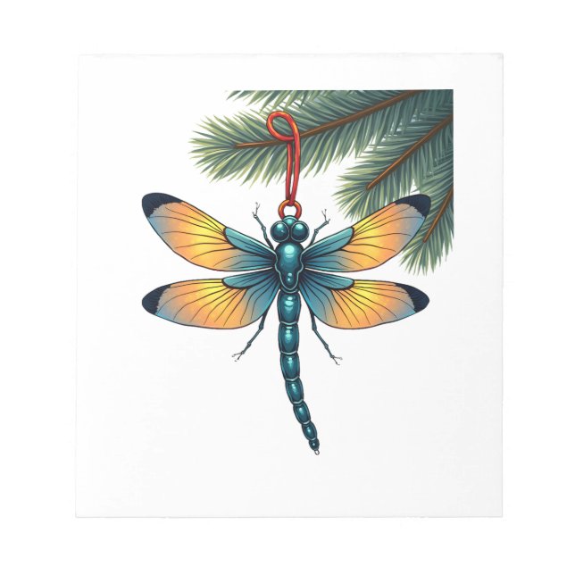 Ornament Dragonfly Notepad (Front)