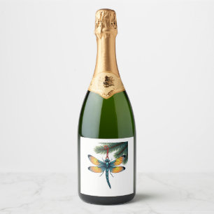 Ornament Dragonfly Sparkling Wine Label
