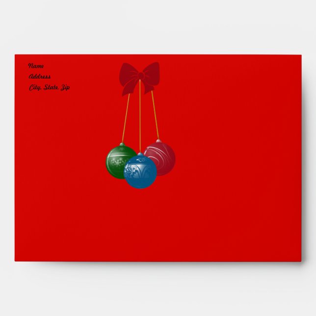 Ornament Envelope Template (Front)