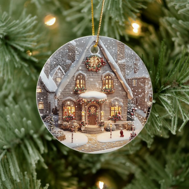 Ornament Gingerbread Candy Cottage (Tree)