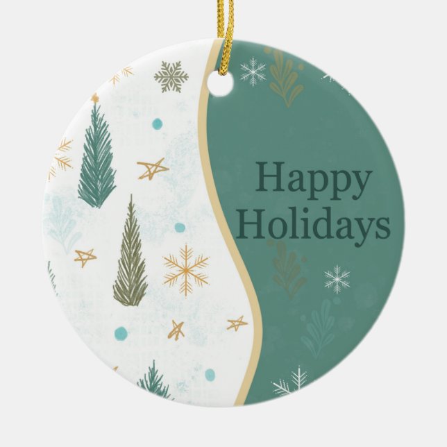 Ornament Happy Holidays  (Front)