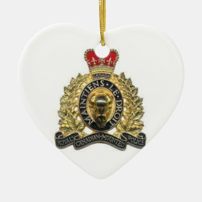 Ornament heart heart rcmp (Front)