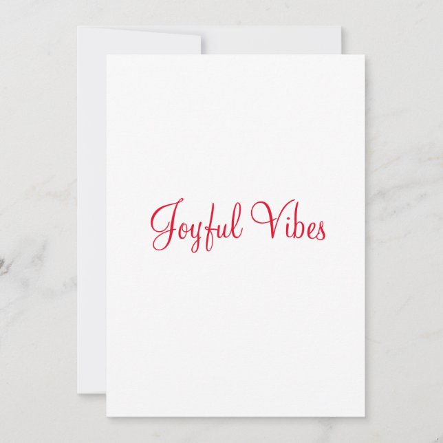 Ornament Holiday Card (Front)