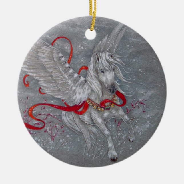 Ornament - Holiday Pegasus (Front)