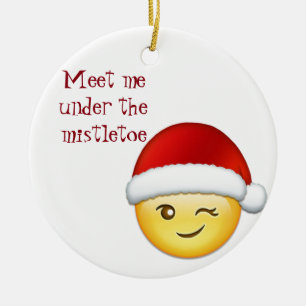 ORNAMENT ***MEET ME UNDER THE MISTLETOE***